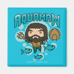Aquaman Chibi grafiska Aquaman Undersea Magnet