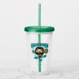 Aquaman Chibi grafiska Aquaman Undersea Take Away Mugg