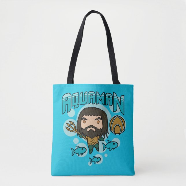 Aquaman | Chibi grafiska Aquaman Undersea Tygkasse (Framsida)