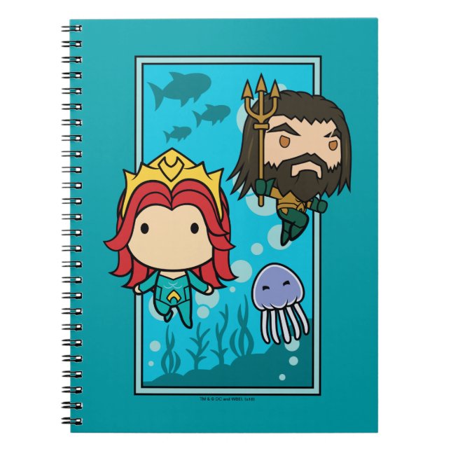 Aquaman | Chibi Mera & Aquaman Undersea Graphic Anteckningsbok (Framsidan)