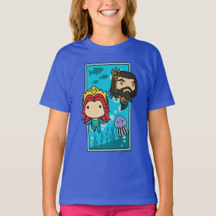 Aquaman Chibi Mera & Aquaman Undersea Graphic T Shirt