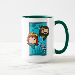 Aquaman Chibi Mera & grafiska Aquaman Undersea Mugg