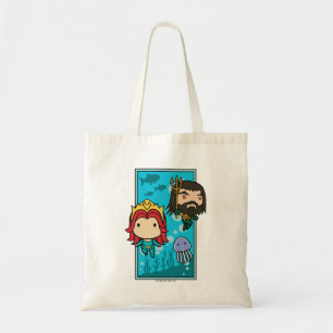 Aquaman Chibi Mera & grafiska Aquaman Undersea Tygkasse