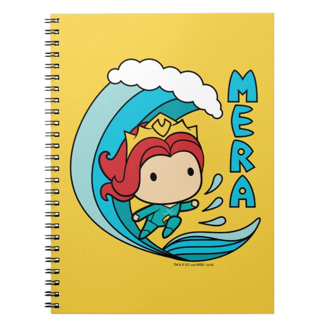 Aquaman | Chibi Mera Riding Wave Graphic Anteckningsbok (Framsidan)
