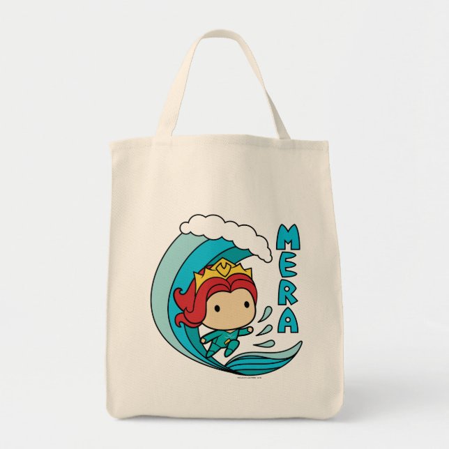 Aquaman | Chibi Mera Riding Wave Graphic Tygkasse (Framsidan)