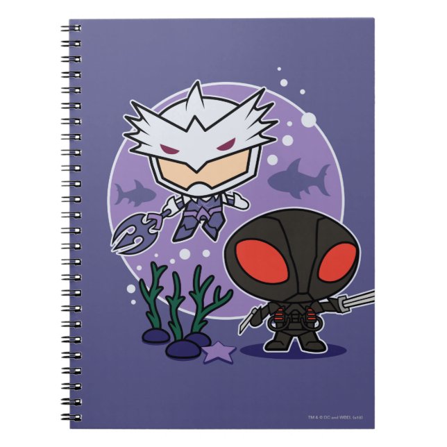 Aquaman | Chibi Orm & Black Manta Undersea Graphic Anteckningsbok (Framsidan)