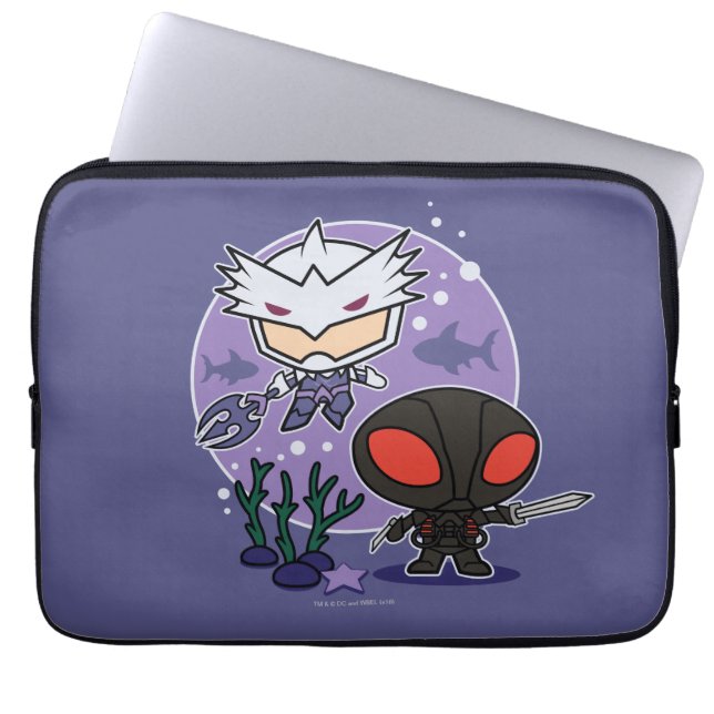 Aquaman | Chibi Orm & Black Manta Undersea Graphic Laptop Fodral (Framsidan)