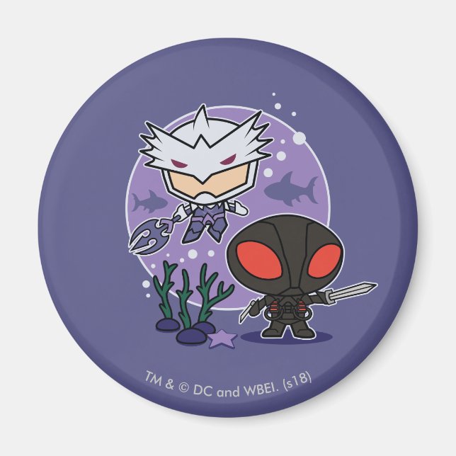 Aquaman | Chibi Orm & Black Manta Undersea Graphic Magnet (Framsidan)