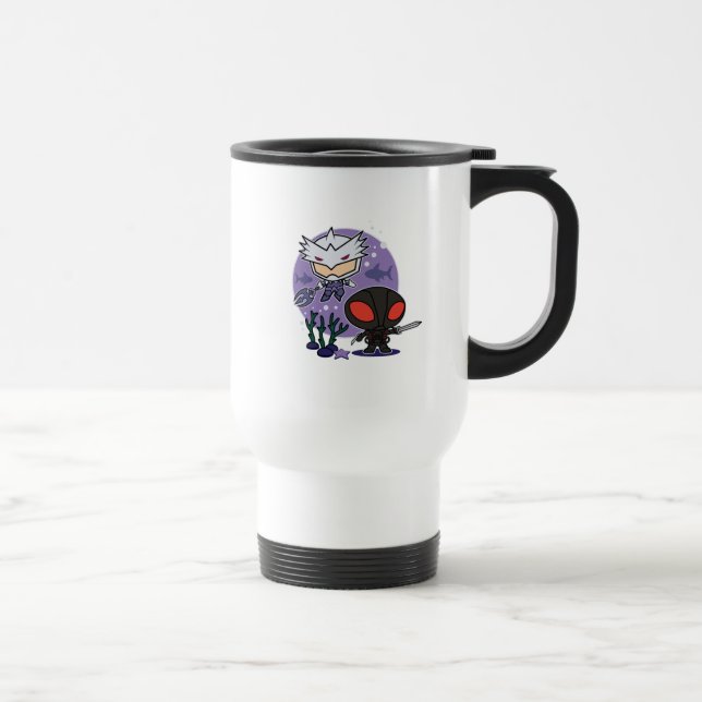 Aquaman | Chibi Orm & Black Manta Undersea Graphic Resemugg (Höger)