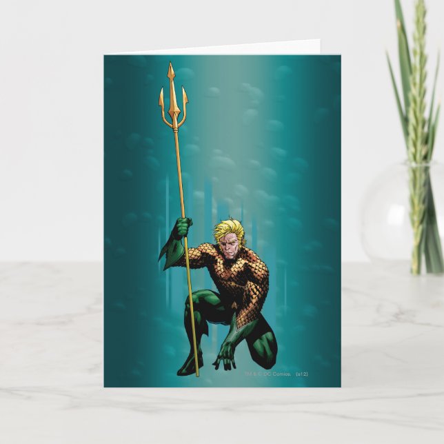 Aquaman Crouching Kort (Framsida)