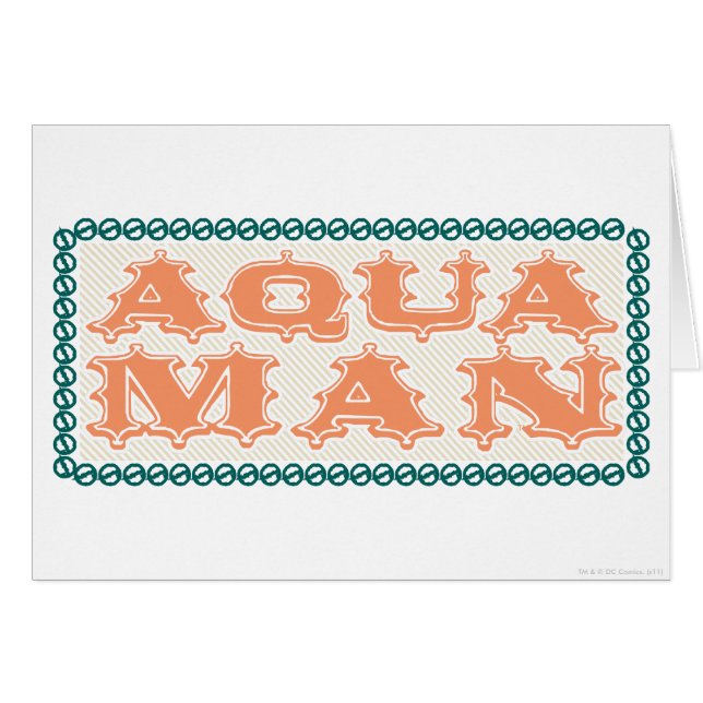Aquaman Det är Showtime! Brev Hälsningskort (Framsidan Horizontal)