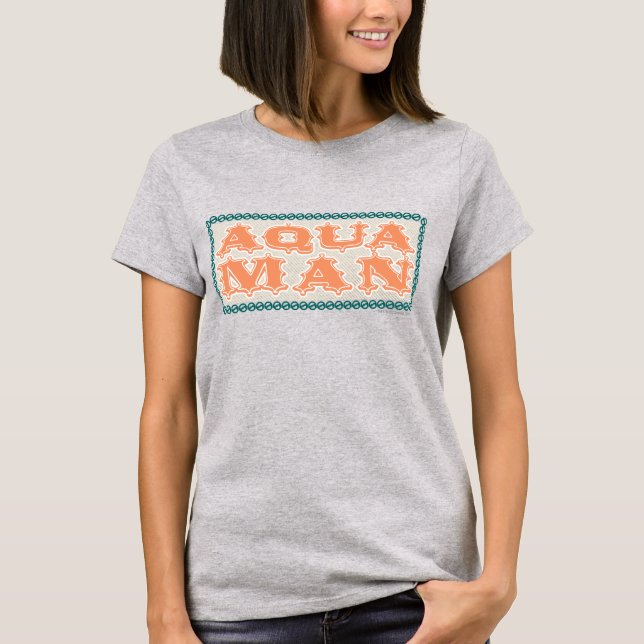 Aquaman Det är Showtime! Brev T Shirt (Framsida)