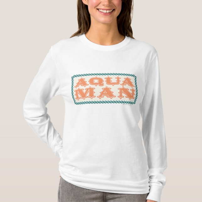 Aquaman Det är Showtime! Brev Tee Shirt (Framsida)