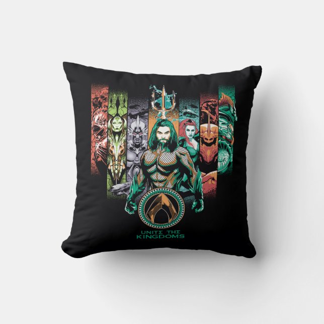 Aquaman | "Förenade kungariket" Atlanteans Graphic Kudde (Framsida)
