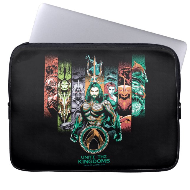 Aquaman | "Förenade kungariket" Atlanteans Graphic Laptop Fodral (Framsidan)