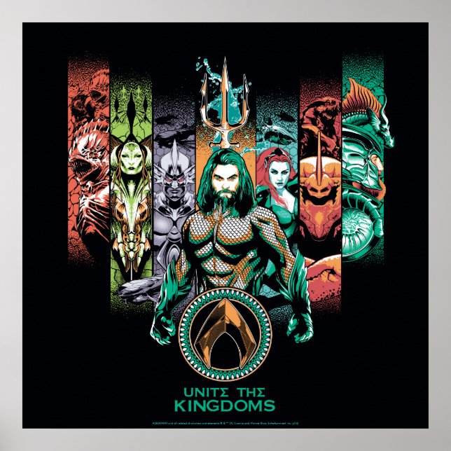 Aquaman | "Förenade kungariket" Atlanteans Graphic Poster (Framsidan)