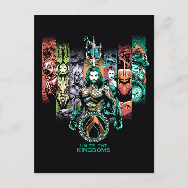 Aquaman | "Förenade kungariket" Atlanteans Graphic Vykort (Framsida)