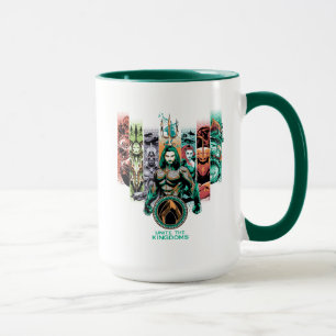 Aquaman "förenar kungarikena" grafiska mugg