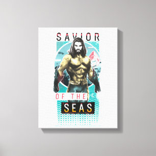 Aquaman "frälsare grafisk modernist av för canvastryck