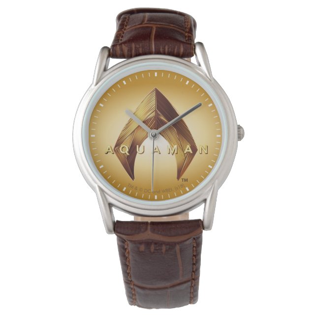 Aquaman | Golden Aquaman Logotyp Armbandsur (Framsida)