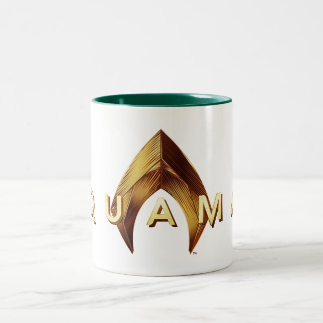 Aquaman | Golden Aquaman Logotyp Två-Tonad Mugg (Center)