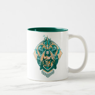 Aquaman grafiska Aquaman & Trenchers Två-Tonad Mugg