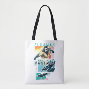 Aquaman grafiska modernistiska Aquaman & svart Tygkasse