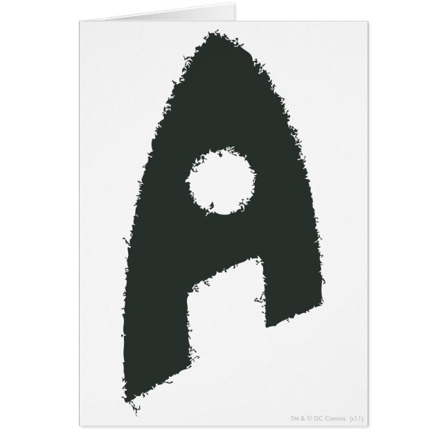 Aquaman Grunge 'A' Hälsningskort (Framsidan)