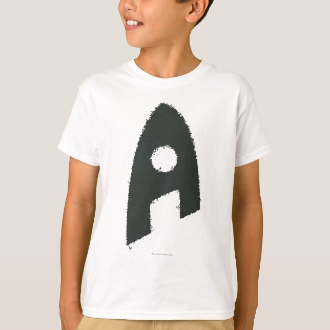Aquaman Grunge 'A' Tee (Framsida)