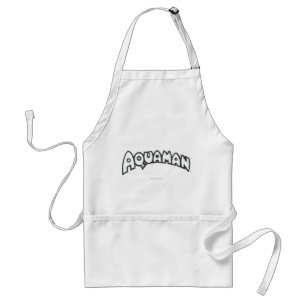 Aquaman Grunge Black Logotyp 2 Förkläde
