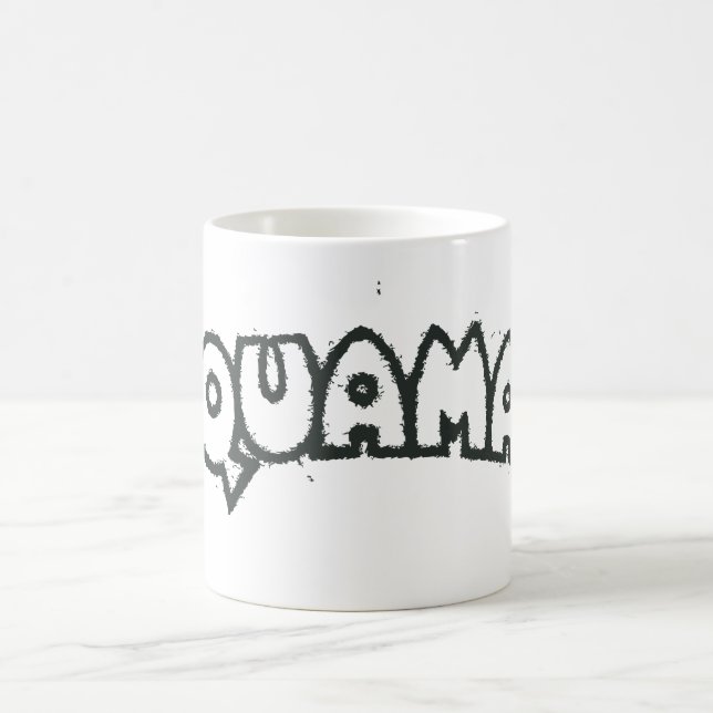 Aquaman Grunge Black Logotyp 2 Kaffemugg (Center)