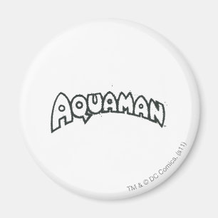 Aquaman Grunge Black Logotyp 2 Magnet