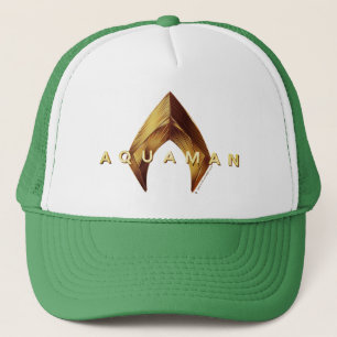 Aquaman guld- Aquaman logotyp Keps