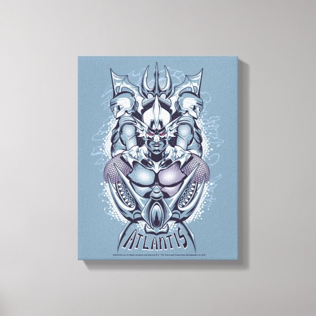 Aquaman | kung grafiska Orm av Atlantis Canvastryck (Framsida)