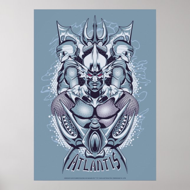 Aquaman | Kung Orm Atlantis Graphic Poster (Framsidan)