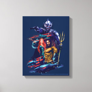 Aquaman kung Orm kontra Mera & Aquaman Canvastryck