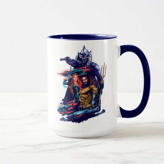 Aquaman | kung Orm kontra Mera & Aquaman Mugg (Höger)