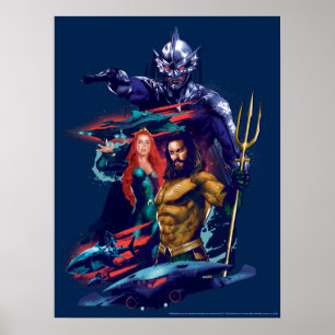 Aquaman   kung Orm kontra Mera & Aquaman Poster