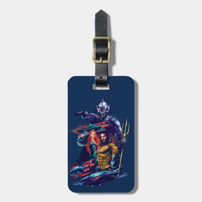 Aquaman| Kung Orm versus Mera & Aquaman Bagagebricka (Vertikal Framsida)