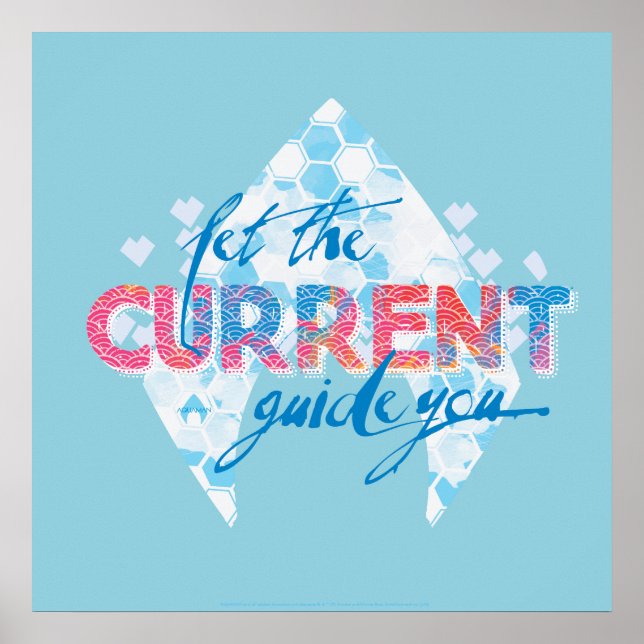 Aquaman | "l5At strömmen vägleda dig" den grafiska Poster (Framsidan)