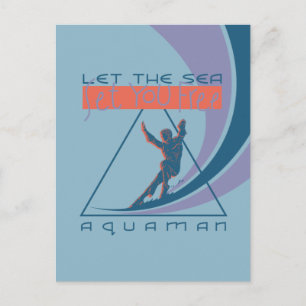 Aquaman Låt havet befria dig Inbjudan Vykort