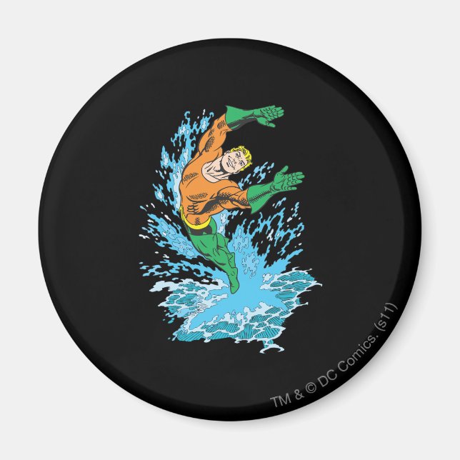 Aquaman Leaps in Wave Magnet (Framsidan)