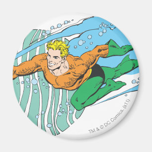 Aquaman Leaps Lämnat Magnet