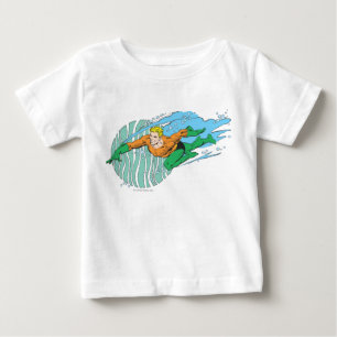 Aquaman Leaps Lämnat T Shirt