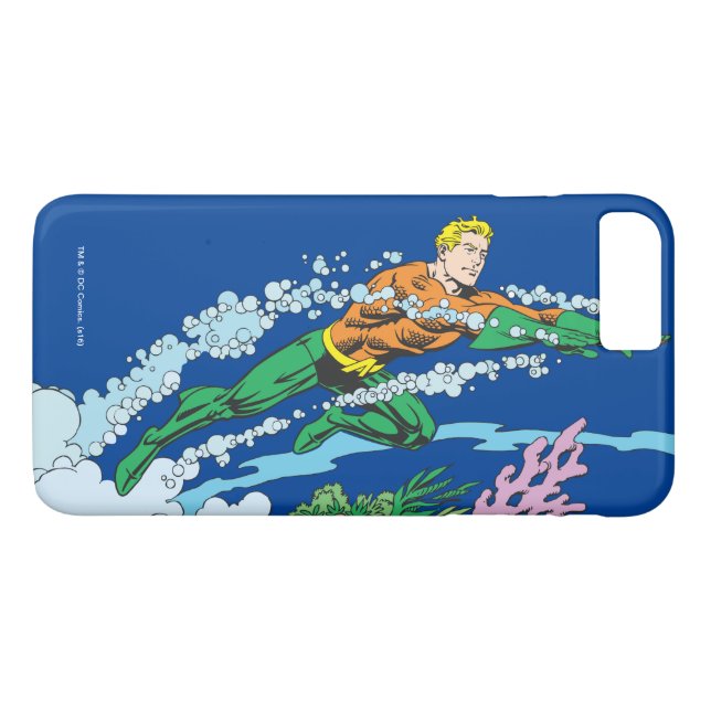 Aquaman Leaps over Coral Case-Mate iPhone Skal (Baksida (horisontal))