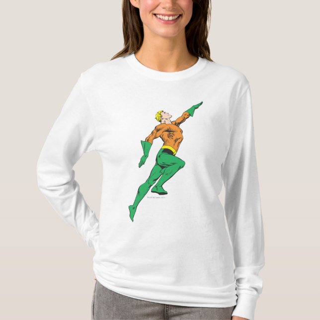 Aquaman Leaps Up Tröja (Framsida)