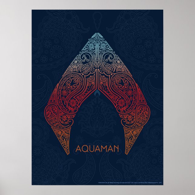 Aquaman | Logotypen Paisley Aquaman Poster (Framsidan)