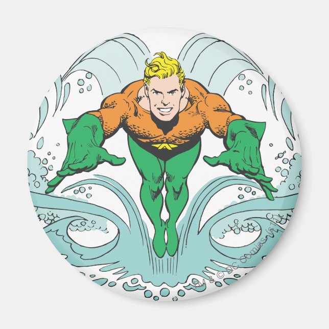Aquaman Lunging Forward Magnet (Framsidan)