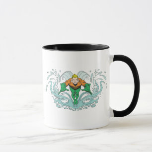 Aquaman Lunging Forward Mugg