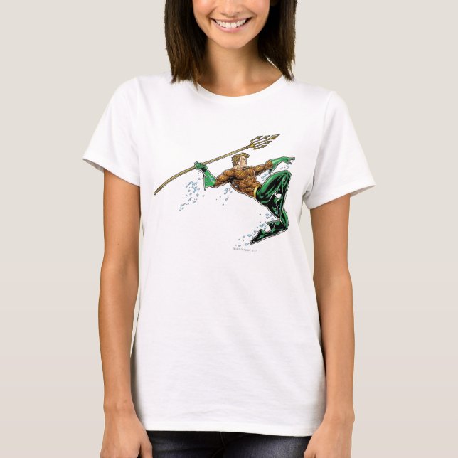 Aquaman Lunging med Spear Tee (Framsida)
